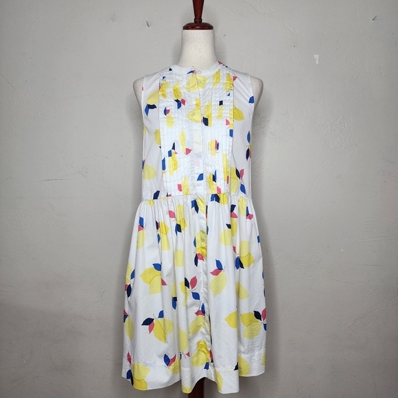 Kate Spade New York Lemon Zest Sleeveless Shirt Dress Size Small - Picture 1 of 12